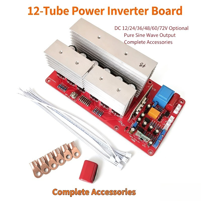 Pure Sine Wave Inverter Board 24V 48V - 12 Tüplü Saf Sinüs Dalga İnvertör