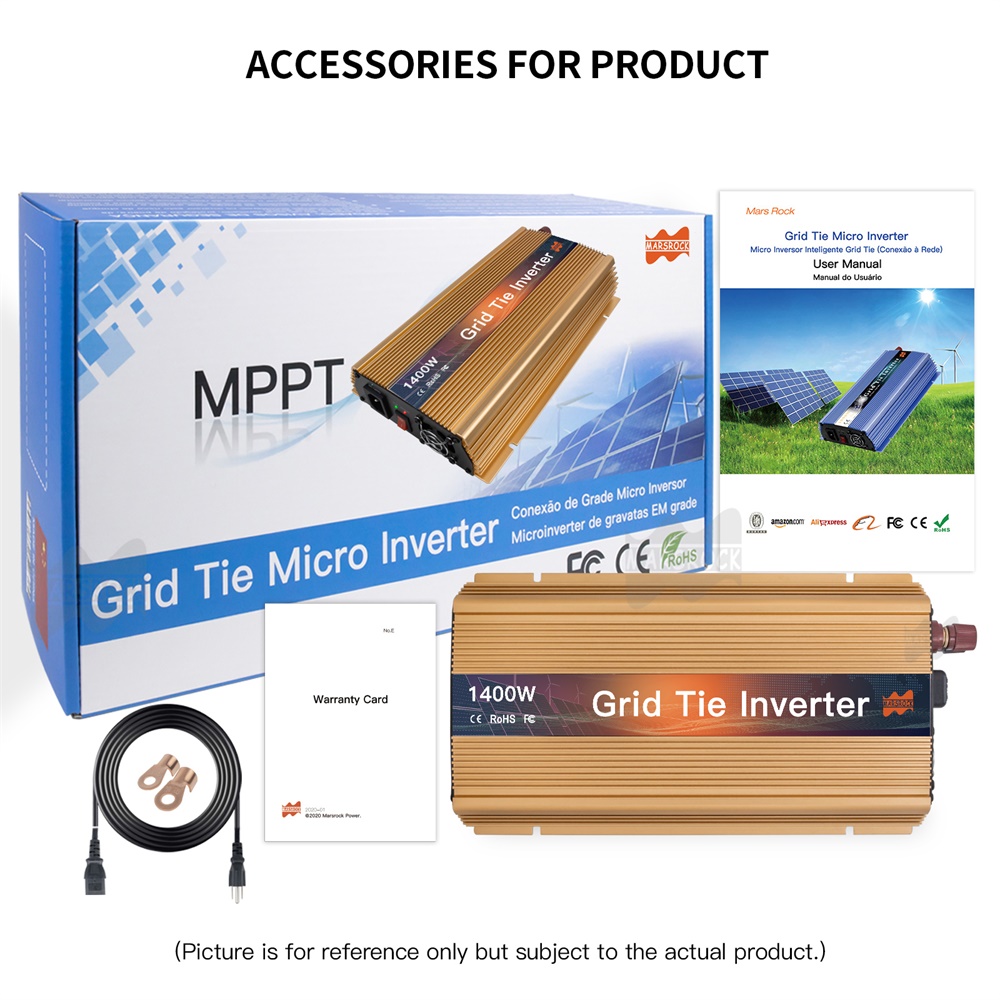 Micro Inverter 1400W Solar Grid Tie - 1000-1400W Şebeke Bağlantılı Mikro Güneş İnvertörü