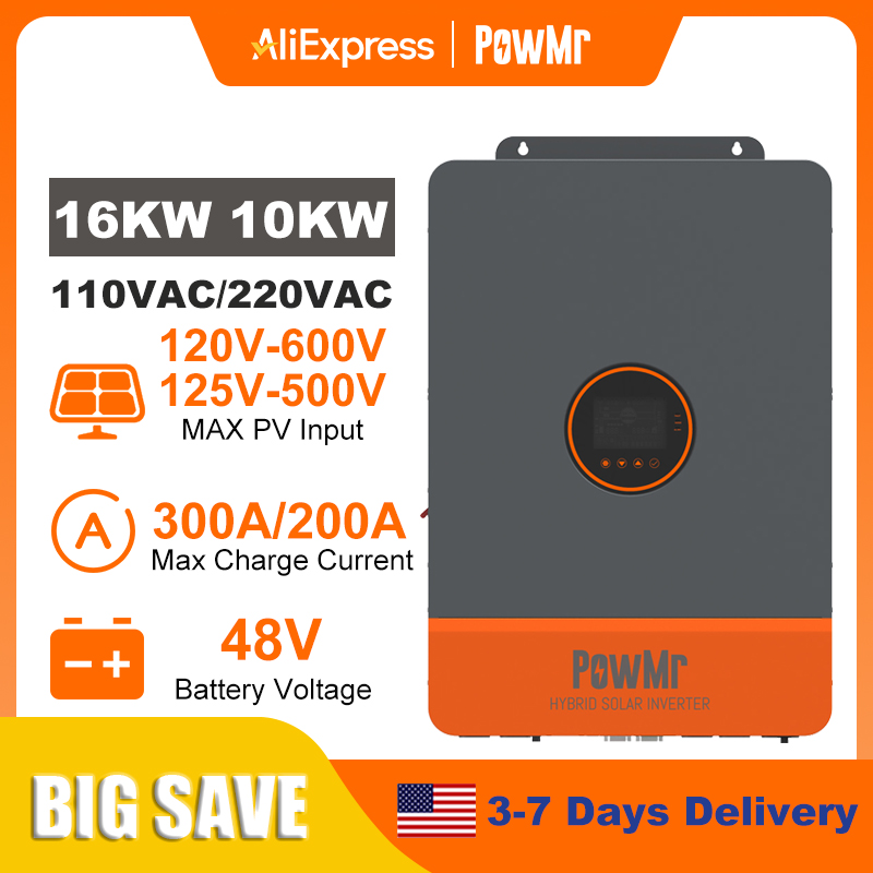 Split Phase Inverter 10Kw 110V 220V - PowMr 16KW 10KW Bölünmüş Faz İnvertör