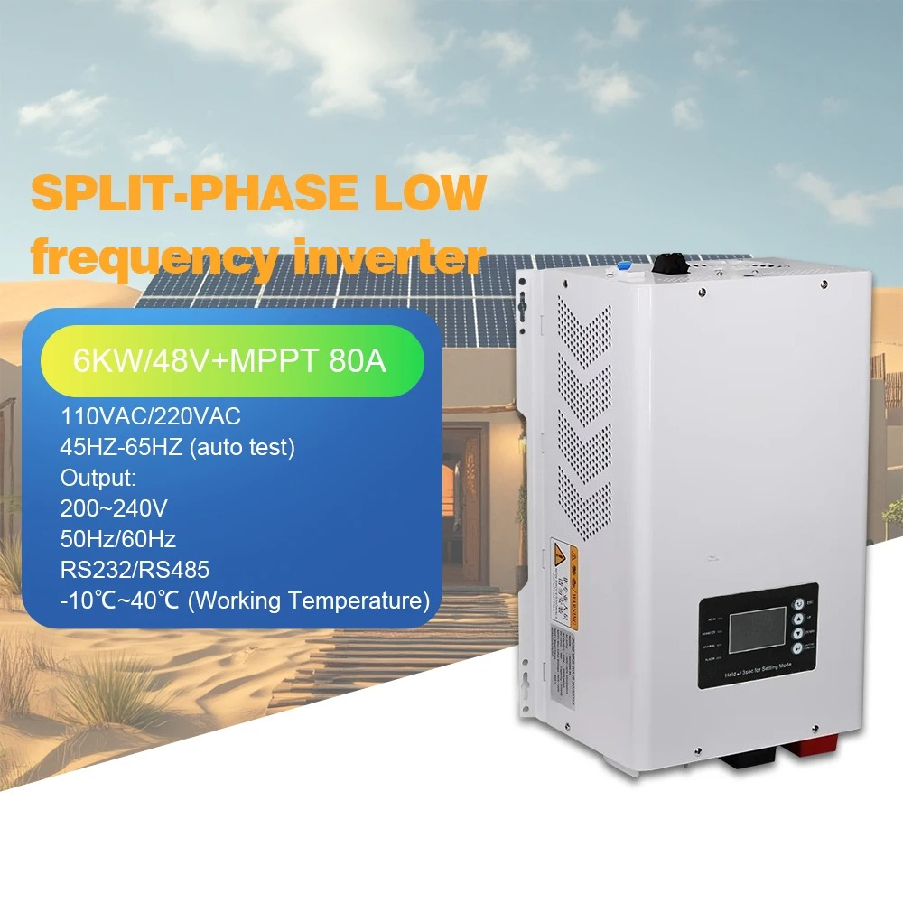 Off Grid Solar Inverter 48V 6000W - 6000W Saf Sinüs Dalgası Güneş Enerjisi