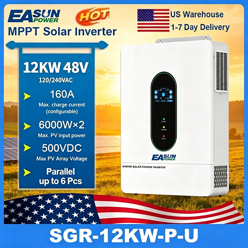 Grid Tie Inverter Limiter 2000W - EASUN POWER 120V/110V 12KW hibrit güneş