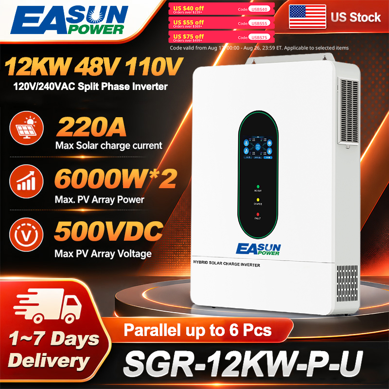 Grid Tie Inverter Limiter 2000W - EASUN POWER 12KW Bölünmüş Fazlı Şebeke