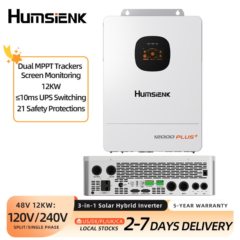 Humsienk 48V 12KW/8KW 3'ü 1 Ar - Mppt Hybrid Inverter 48V 8Kw 3 Phase incelemesi ve fiyatı