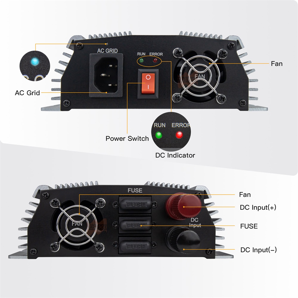 1400W Güneş Enerjisi MPPT Mikr - Micro Inverter 1400W Solar Grid Tie incelemesi ve fiyatı
