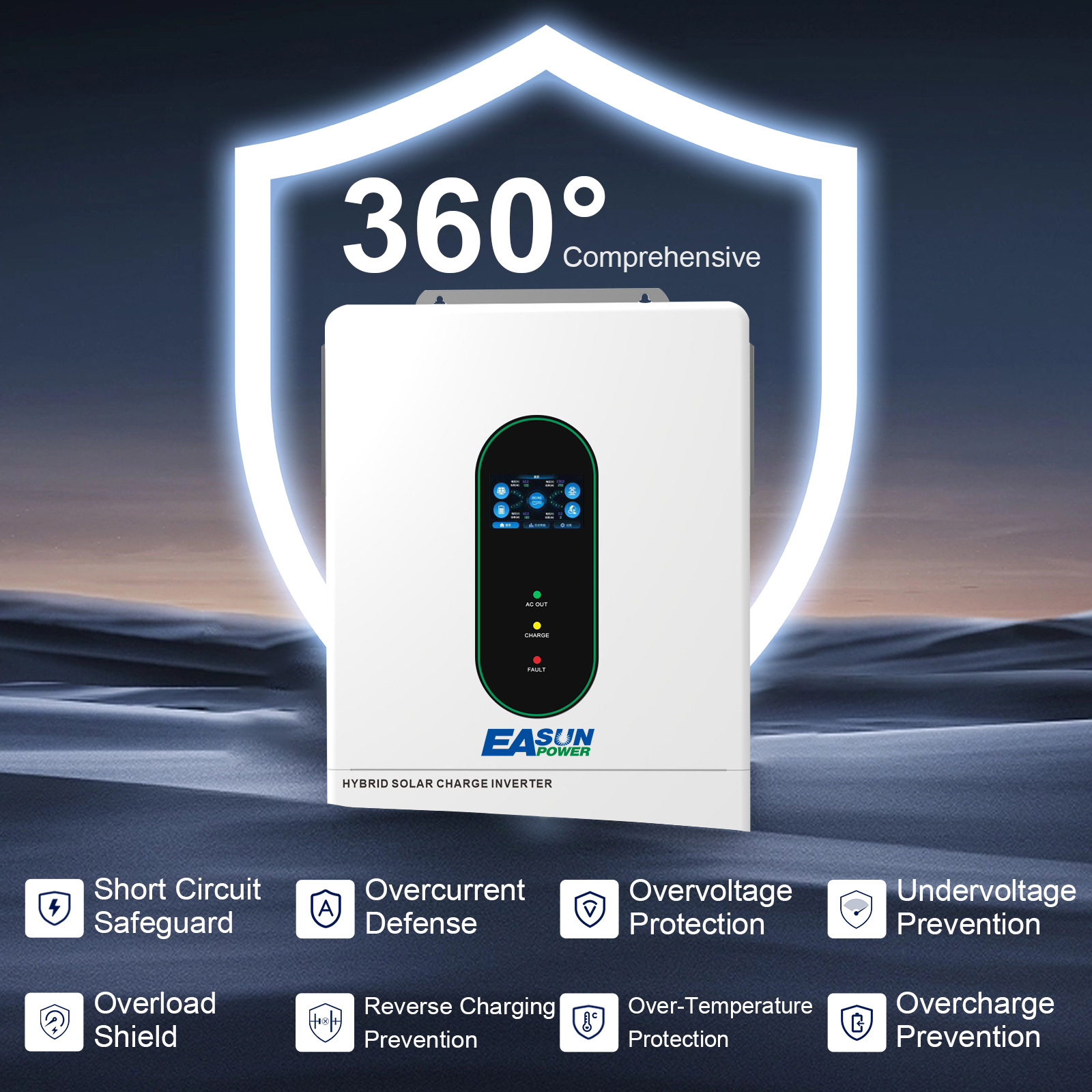 EASUN POWER 12KW Bölünmüş Fazl - Grid Tie Inverter Limiter 2000W incelemesi ve fiyatı